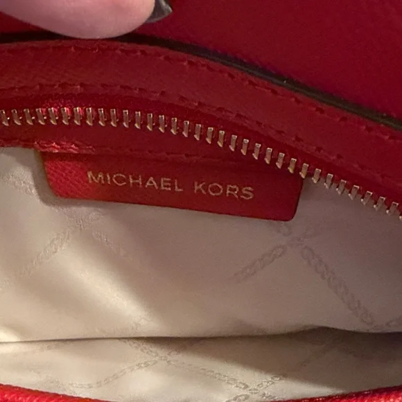Michael Kors Cherry Red Satchel - Picture 2 of 13